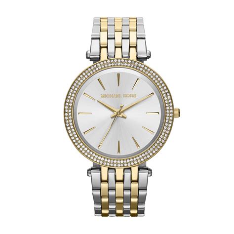 michael kors womens watch gold and silver|michael kors chronograph gold.